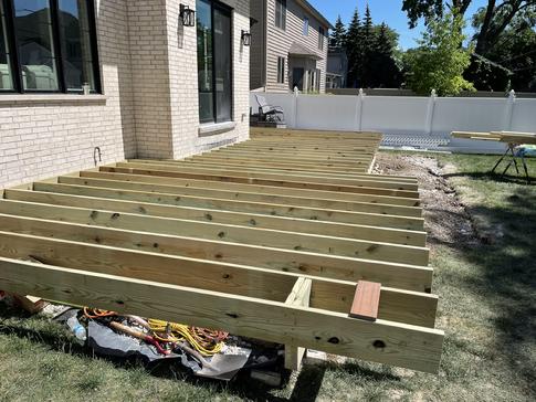 Elmhurst IL deck framing 2022 A-Affordable Decks